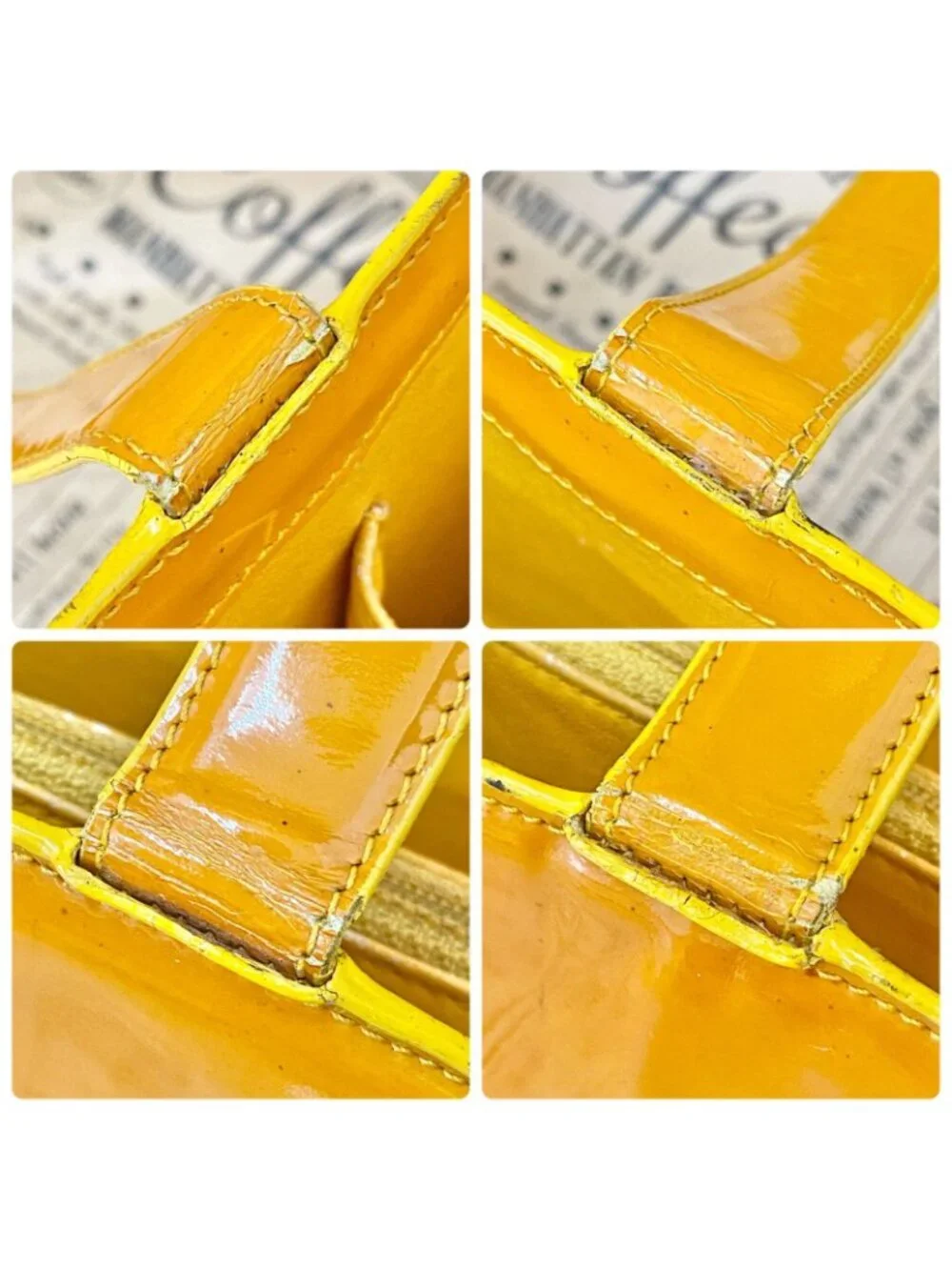 Chanel Tote Vintage Enamel Yellow